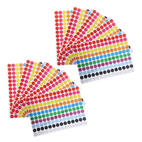 LOLIPPYY 10 Blatt Kleine Farbige Klebepunkte Selbstklebend Ablösbar Farbige Aufkleber für Büro Schule Vielseitige Farbsortieretiketten Rückstandsfrei Peel Off Dot Transfers Decals LOLIPPYY 10 Blatt Kleine Farbige Klebepunkte Selbstklebend Ablösbar Farbige Aufkleber für Büro Schule Vielseitige Farbsortieretiketten Rückstandsfrei Peel Off Dot Transfers Decals von LOLIPPYY