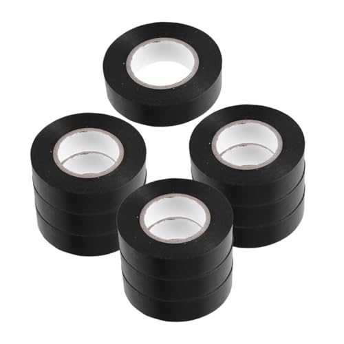 LOLIPPYY 10 Rollen Elektriker Isolierband Hochtemperatur PVC Klebeband für Auto Kabelbaum Verdrahtung Isolierung Stark Klebend Vielseitig Industrie Nutzung von LOLIPPYY