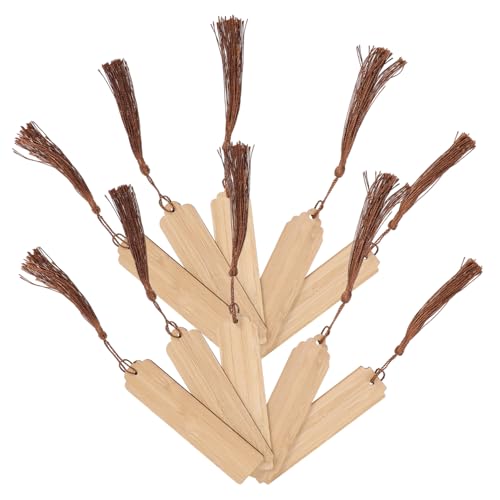 LOLIPPYY 10 Sätze Teiliges DIY Bambus Lesezeichen mit Tassel und Perlen Blanko Buchmarker für Bastelprojekte Nachhaltige Page Marker Geeignet für Personalisierte Geschenke und Dekoration LOLIPPYY 10 Sätze Teiliges DIY Bambus Lesezeichen mit Tassel und Perlen Blanko Buchmarker für Bastelprojekte Nachhaltige Page Marker Geeignet für Personalisierte Geschenke und Dekoration von LOLIPPYY