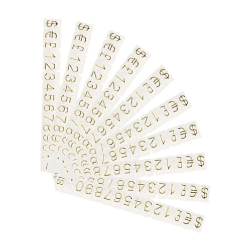 LOLIPPYY 10 Saiten Teiliges Preisschild aus Transparentem Preiswürfel Ständer Leicht und Langlebig für Schmuckgeschäfte Einzelhandel und Warenpräsentation Klare Preisanzeige von LOLIPPYY