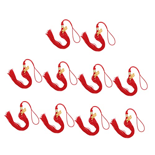 LOLIPPYY 10 Stück Abschluss Quasten mit Jahreslabel Dekoration für Abschlussmützen Diy Zubehör für Abschlussfeiern Farbenfrohe und Langlebige Tassels für Gestaltung von LOLIPPYY