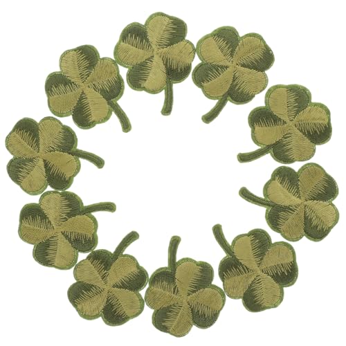 LOLIPPYY 10 Stück Aufnäher Mit Grüner Blattstickerei Nähen Glücklich Kleidung Patch Blumen- Dekorativ Stoff Sticken Klein Kleeblatt Blatt Bestickter Aufnäher Rayon Green LOLIPPYY 10 Stück Aufnäher Mit Grüner Blattstickerei Nähen Glücklich Kleidung Patch Blumen- Dekorativ Stoff Sticken Klein Kleeblatt Blatt Bestickter Aufnäher Rayon Green von LOLIPPYY