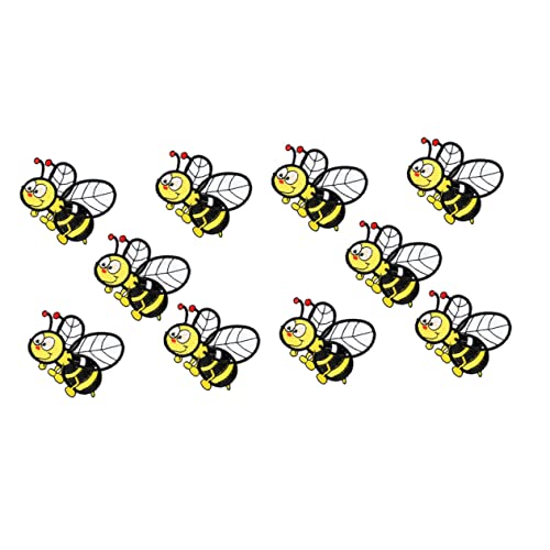 LOLIPPYY 10 Stück Cartoon Bienen Patches Bestickte Aufnäher für Kleidung Bügel und Nähoptionen zur Dekoration von Jeans Shirts Taschen und Mehr LOLIPPYY 10 Stück Cartoon Bienen Patches Bestickte Aufnäher für Kleidung Bügel und Nähoptionen zur Dekoration von Jeans Shirts Taschen und Mehr von LOLIPPYY