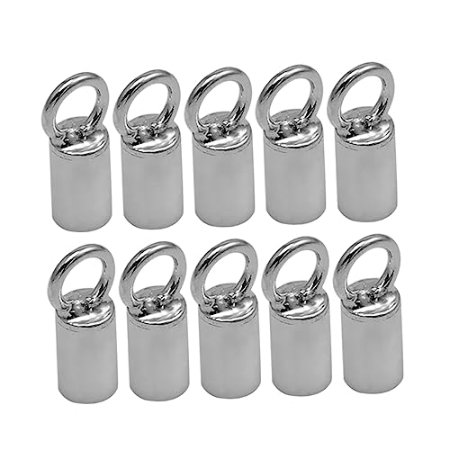 LOLIPPYY 10 Stück End Clip Verschlüsse für Schmuck DIY Tube Connector für Halskette und Armband für Kreative Projekte und von LOLIPPYY