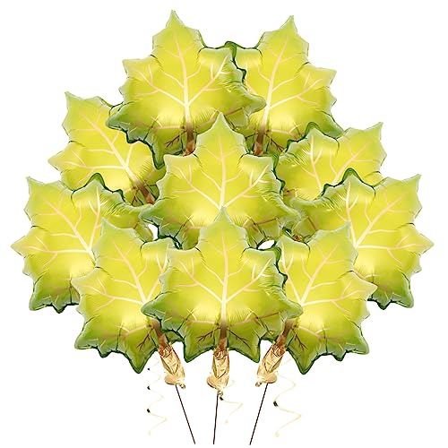LOLIPPYY 10 Stück Folienballons Ahornblatt Form Herbstliche Party Dekoration für Erntedankfeste und Herbstfeiern Kreative Fotorequisiten Leuchtendem LOLIPPYY 10 Stück Folienballons Ahornblatt Form Herbstliche Party Dekoration für Erntedankfeste und Herbstfeiern Kreative Fotorequisiten Leuchtendem von LOLIPPYY