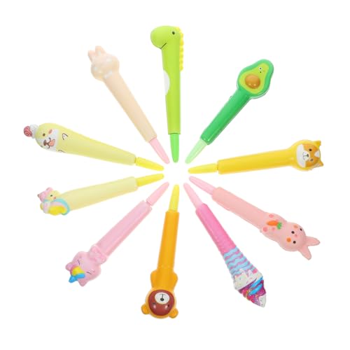 LOLIPPYY 10 Stück Gel Tintenstifte mit Cartoon Design Elastische Stressabbau Kugelschreiber für Schüler und Erwachsene Langlebig Weich und Rutschfest für Schule Büro und Zuhause LOLIPPYY 10 Stück Gel Tintenstifte mit Cartoon Design Elastische Stressabbau Kugelschreiber für Schüler und Erwachsene Langlebig Weich und Rutschfest für Schule Büro und Zuhause von LOLIPPYY