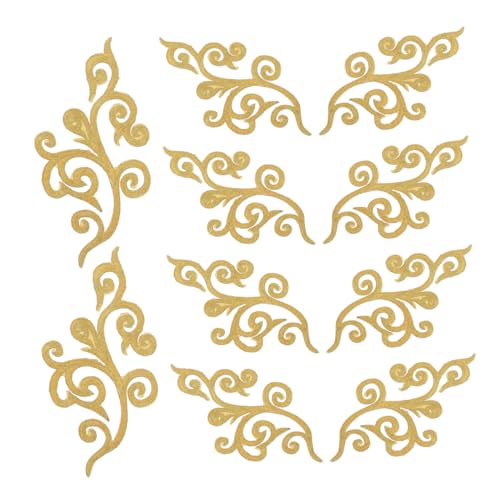 LOLIPPYY 10 Stück Gold Bestickte Applikationen mit Cloud Muster Teiliges Selbstklebend für Hochzeitskleider Kostüme DIY Nähprojekte Vielseitig Einsetzbar für Kleidung Taschen Dekorationen LOLIPPYY 10 Stück Gold Bestickte Applikationen mit Cloud Muster Teiliges Selbstklebend für Hochzeitskleider Kostüme DIY Nähprojekte Vielseitig Einsetzbar für Kleidung Taschen Dekorationen von LOLIPPYY