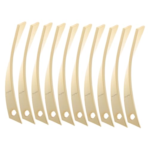LOLIPPYY 10 Stück Goldene Wellenförmige Diy Ohrstecker Bastelmaterialien Flexible Ohrringe Zubehör für Mode Besondere Anlässe Gold für Ohrringe Basteln von LOLIPPYY