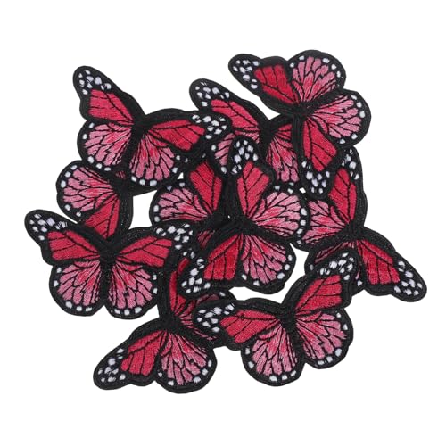 LOLIPPYY 10 Stück Große Schmetterling Aufbügel Patches Bestickte Stoffapplikationen Lichtrot Langlebig und Farbecht Einfache Reparatur und Dekoration für Kleidung Taschen Jacken Diy LOLIPPYY 10 Stück Große Schmetterling Aufbügel Patches Bestickte Stoffapplikationen Lichtrot Langlebig und Farbecht Einfache Reparatur und Dekoration für Kleidung Taschen Jacken Diy von LOLIPPYY