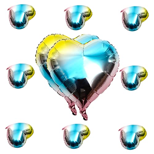 LOLIPPYY 10 Stück Liebe Ballon hochzeitsballons hochzeitsluftballons balongas Party schwarz roter Ballon Fest Luftballons zum Thema Hochzeit Luftballons für Geburtstagsfeiern Aluminiumfolie von LOLIPPYY