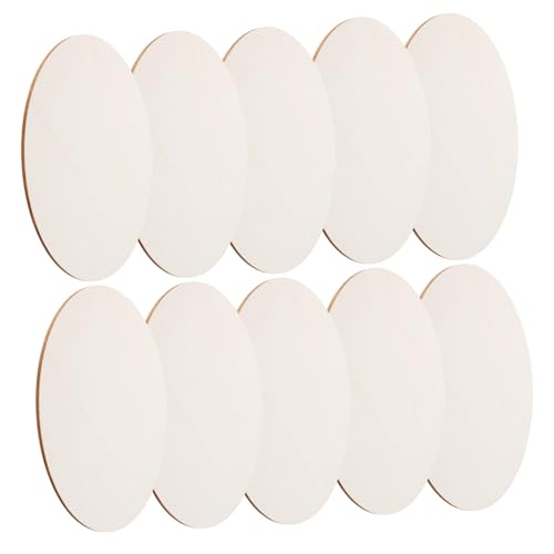 LOLIPPYY 10 Stück Naturbelassene Holzscheiben Durchmesser Rustikale Holzausschnitte für DIY Bastelprojekte Tischdekoration Hochzeit Mittelstücke aus Robustem Naturholz LOLIPPYY 10 Stück Naturbelassene Holzscheiben Durchmesser Rustikale Holzausschnitte für DIY Bastelprojekte Tischdekoration Hochzeit Mittelstücke aus Robustem Naturholz von LOLIPPYY