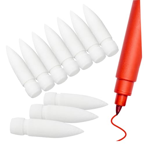 LOLIPPYY 10 Stück Nylon Ersatzspitzen für Acrylmarker Spitze Weiche Langlebige Marker Pen Nibs für Präzises Zeichnen Malen und Porzellan Einfach Austauschbar LOLIPPYY 10 Stück Nylon Ersatzspitzen für Acrylmarker Spitze Weiche Langlebige Marker Pen Nibs für Präzises Zeichnen Malen und Porzellan Einfach Austauschbar von LOLIPPYY