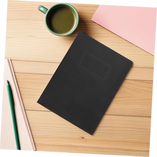 LOLIPPYY 10 Stück Schwarze Papier Ordner mit Doppel Taschen Faltbare Dokumentenmappe für Schule Büro und Geschäft mit Visitenkartenfach Robuster Vielseitiger Organizer für Akten und Papiere von LOLIPPYY