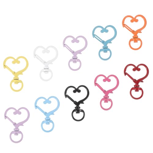 LOLIPPYY 10 Stück Teiliges Bunte Metall Bag Buckle Ringe aus Langlebigem Material Praktische Verschlussringe für Schlüsselanhänger DIY Taschenzubehör Ersatz für Beschädigte Verschlüsse von LOLIPPYY