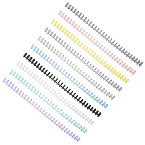LOLIPPYY 10 Stück Teiliges Bunte Notebook Binder Rings aus Robustem Zuschneidbar für Lose und Schnellhefter Leicht und Flexibel für Schule Büro und Zuhause von LOLIPPYY