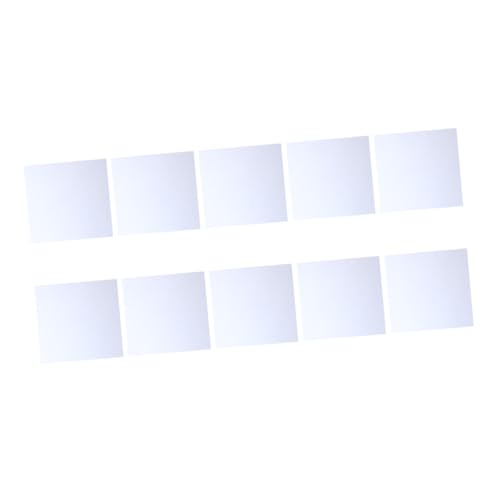 LOLIPPYY 10 Stück Teiliges DIY Schmuckzubehör Quadratische Glas Pendants zum Basteln und Dekorieren Transparente Glasspiegel für Individuelle Anhänger Charms und Wohnaccessoires von LOLIPPYY