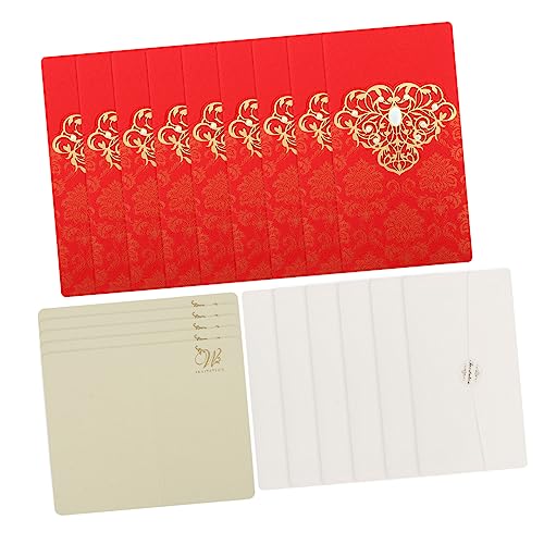 LOLIPPYY 10 Stück Teiliges Einladungskarten mit Hohlschnitt und Umschlägen Romantische Hochzeitskarten mit Eleganten Verzierungen für Unvergessliche Anlässe LOLIPPYY 10 Stück Teiliges Einladungskarten mit Hohlschnitt und Umschlägen Romantische Hochzeitskarten mit Eleganten Verzierungen für Unvergessliche Anlässe von LOLIPPYY