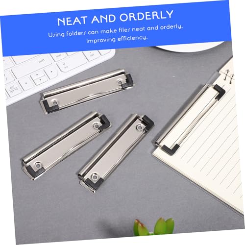 LOLIPPYY 10 Stück Teiliges Metall Clipboard Clips mit Nägeln Große Rutschfeste Klemmbrett klammern Langlebig und Montierbar Vielseitig für Büro Schule Zuhause und Dokumentenorganisation von LOLIPPYY