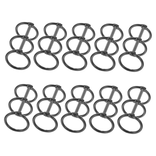 LOLIPPYY 10 Stück Teiliges Metallringe aus Langlebiger Legierung Vielseitige Buchringe für Loseblattordner zum Organisieren von Notizen Scrapbooks Büro und Schule Einfache Handhabung von LOLIPPYY