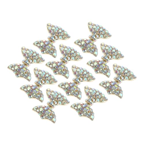 LOLIPPYY 10 Stück Teiliges Nageldekor Schmetterlingsknoten Form Nail Charms Bunte Nail Art Deko Für DIY Maniküre Party Karneval Feiertage Nagel Schmuck Zubehör von LOLIPPYY