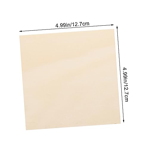 LOLIPPYY 10 Stück Teiliges Naturbelassene Quadratische Holzplatten zum Basteln Glatte Holzstücke ohne Splitter für DIY Dekoration Malerei Gravur und Kreative Handarbeiten von LOLIPPYY