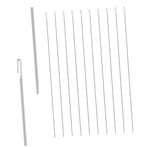 LOLIPPYY 10 Stück Teiliges Perlennadeln aus Hochwertigem Material Robuste DIY Beading Nadeln zum Einfachen Auffädeln Verschiedener Perlenarten für Schmuckherstellung und Bastelarbeiten von LOLIPPYY