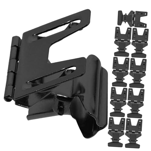 LOLIPPYY 10 Stück Teiliges Preisschilderhalter aus Schwarzem Metall Robuste Clip Halterung für Preisschilder und Preisschild Aufsteller Einfache Befestigung und Schneller Austausch von von LOLIPPYY