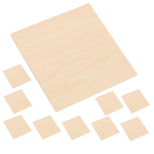 LOLIPPYY 10 Stück Teiliges Rechteckige Holzplatten aus Naturbelassenem Lindenholz Glatte Kanten Lackierbar Stabile Bastelholzbrettchen für DIY Holzgravur Modellbau und Kreative Holzdeko LOLIPPYY 10 Stück Teiliges Rechteckige Holzplatten aus Naturbelassenem Lindenholz Glatte Kanten Lackierbar Stabile Bastelholzbrettchen für DIY Holzgravur Modellbau und Kreative Holzdeko von LOLIPPYY