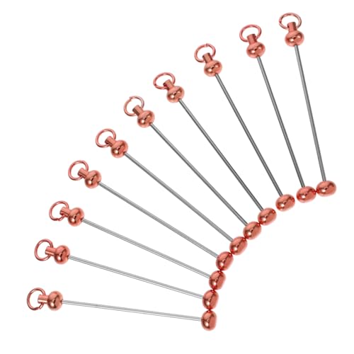 LOLIPPYY 10 Stück Teiliges Schlüsselanhänger Barren Robustem Metall Beaded DIY Schmuckzubehör Kompatibel mit Verschiedenen Perlen für Kreative Anhänger und Bastelprojekte LOLIPPYY 10 Stück Teiliges Schlüsselanhänger Barren Robustem Metall Beaded DIY Schmuckzubehör Kompatibel mit Verschiedenen Perlen für Kreative Anhänger und Bastelprojekte von LOLIPPYY