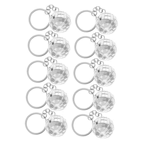 LOLIPPYY 10 Stück Teiliges Spiegel Disco Kugel Schlüsselanhänger Kompakt und Leicht Anhänger für Weihnachtsbaum Deko Tragbar und Robust als Party und Geschenkaccessoire LOLIPPYY 10 Stück Teiliges Spiegel Disco Kugel Schlüsselanhänger Kompakt und Leicht Anhänger für Weihnachtsbaum Deko Tragbar und Robust als Party und Geschenkaccessoire von LOLIPPYY