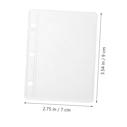 LOLIPPYY 10 Stück Teiliges Transparente Binder Taschen aus Robustem PVC Praktische Einstecktaschen für Budget Planer Vielseitige Loseblatt Einlagen für Karten Belege und Dokumente im von LOLIPPYY