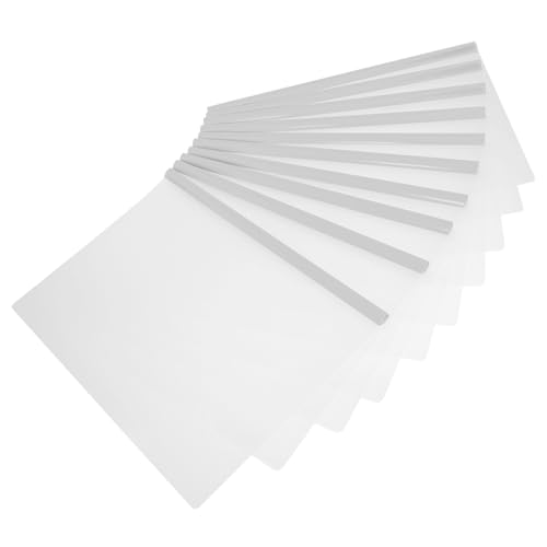 LOLIPPYY 10 Stück Teiliges Transparente Dokumentenmappe mit Schiebestab Rutschfeste Papierordner für Büro Schule und Projektordner Klarer Ordner zum Sicheren Halten von Papieren und von LOLIPPYY