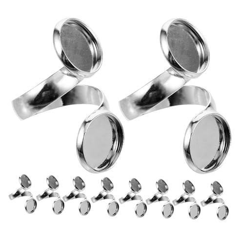 LOLIPPYY 10 Stück Teiliges Verstellbare Ringsockel aus Vollkupfer Silberfarbene Ringrohlinge für Schmuckherstellung DIY Ringbasis für Individuelle Fingerringe Leicht Kompakt und Angenehm LOLIPPYY 10 Stück Teiliges Verstellbare Ringsockel aus Vollkupfer Silberfarbene Ringrohlinge für Schmuckherstellung DIY Ringbasis für Individuelle Fingerringe Leicht Kompakt und Angenehm von LOLIPPYY