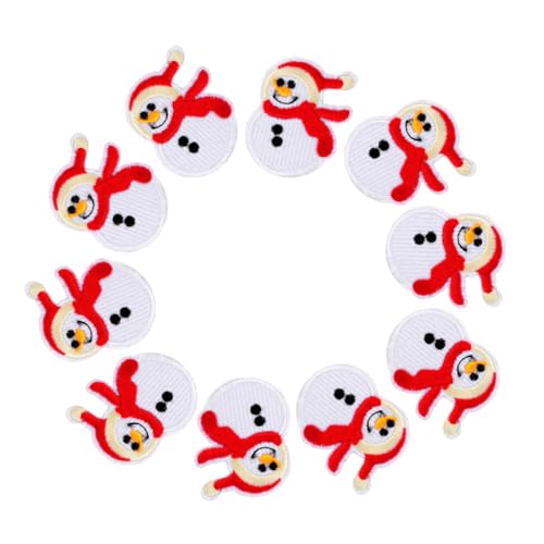 LOLIPPYY 10 Stück Teiliges Weihnachts Aufnäher Schneemann zum Aufbügeln Bestickte Patches für Kleidung Rucksack Mütze Vielseitige Deko Weihnachten Langlebig und Einfach Anzubringen LOLIPPYY 10 Stück Teiliges Weihnachts Aufnäher Schneemann zum Aufbügeln Bestickte Patches für Kleidung Rucksack Mütze Vielseitige Deko Weihnachten Langlebig und Einfach Anzubringen von LOLIPPYY