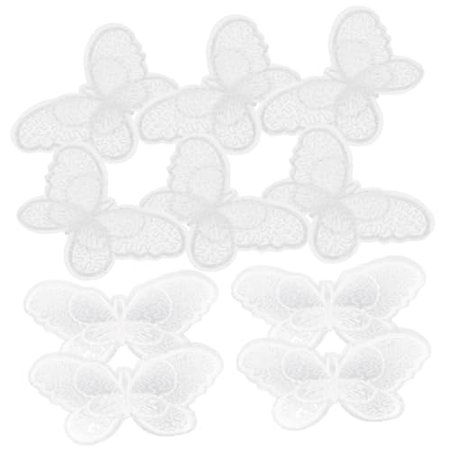 LOLIPPYY 10 Stück Teiliges Weiße Schmetterling Aufbügel Patches Langlebige Kompakte Stickerei Applikationen Vielseitig für Kleidung Rucksäcke und DIY Dekoration Hautfreundlich LOLIPPYY 10 Stück Teiliges Weiße Schmetterling Aufbügel Patches Langlebige Kompakte Stickerei Applikationen Vielseitig für Kleidung Rucksäcke und DIY Dekoration Hautfreundlich von LOLIPPYY