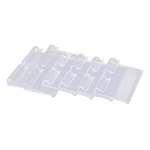 LOLIPPYY 10 Stück Transparente PVC Preisschildhalter Kunststoff Etikettenhalter für Supermärkte Shops Langlebig Temperaturbeständig Einfache Handhabung von LOLIPPYY