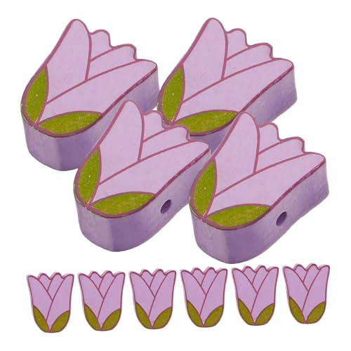 LOLIPPYY 10 Stück Tulpenholzperlen Girlande Dekoration Girlande Perle Schmuck Herstellung Dekorativ Rustikale Bauernperlen Groß Zahlenperlen Hochzeit Blumen Dekorationen Weiß Violet LOLIPPYY 10 Stück Tulpenholzperlen Girlande Dekoration Girlande Perle Schmuck Herstellung Dekorativ Rustikale Bauernperlen Groß Zahlenperlen Hochzeit Blumen Dekorationen Weiß Violet von LOLIPPYY