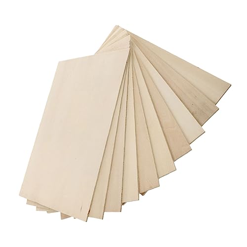 LOLIPPYY 10 Stück Unfertige Holzplatten für DIY Bastelprojekte Rechteckige Holzbrettchen für Handwerk Modellbau und Kunsthandwerk Glatte Oberfläche zum Schnitzen und Gravieren LOLIPPYY 10 Stück Unfertige Holzplatten für DIY Bastelprojekte Rechteckige Holzbrettchen für Handwerk Modellbau und Kunsthandwerk Glatte Oberfläche zum Schnitzen und Gravieren von LOLIPPYY