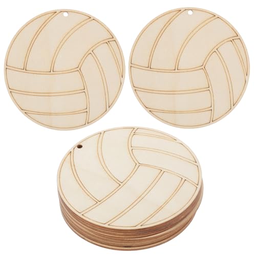 LOLIPPYY 10 Stück Unvollendete Holzscheiben Volleyballform Glatte DIY Holzplättchen zum Bemalen für Bastelprojekte Party und Wohnungsdekoration Natürliche Holzfarbe LOLIPPYY 10 Stück Unvollendete Holzscheiben Volleyballform Glatte DIY Holzplättchen zum Bemalen für Bastelprojekte Party und Wohnungsdekoration Natürliche Holzfarbe von LOLIPPYY