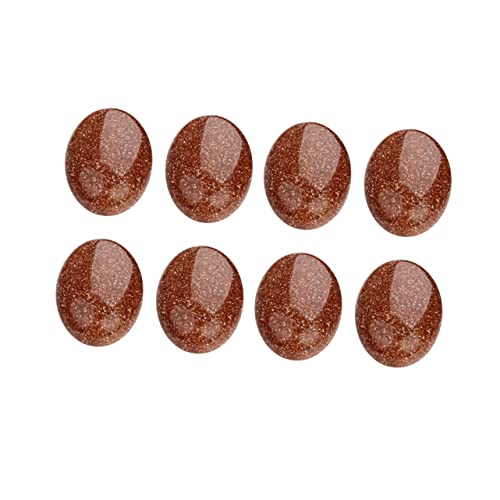 LOLIPPYY 10 Stück ovale Steinflecken elegant schmucksteine DIY Schmuck jewel the oval Anhänger mit flachem Rücken ovaler Anhänger Handwerksverzierungen Schmuckzubehör Edelstein-Patches rot von LOLIPPYY