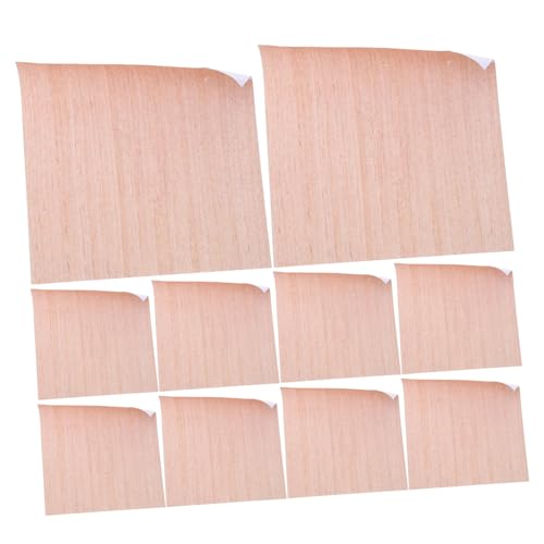 LOLIPPYY 100 Blatt Holzmaserung Haftnotizen mit Starkem Klebstoff Abriebfest Langlebig Elegante Natürliche Optik Selbstklebende Notizblöcke für Büro Schule Zuhause Praktische von LOLIPPYY