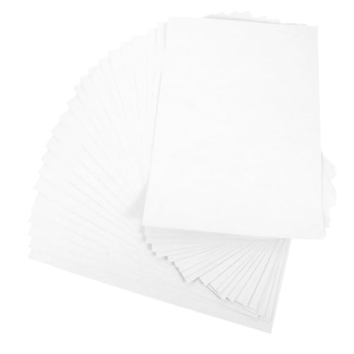 LOLIPPYY 100 Blatt Selbstklebende Etiketten Blanko Klebeetiketten Bedruckbar Sticker Papier für Drucker Selbsthaftendes Vielseitiges Label Papier für Büro Zuhause und DIY Projekte von LOLIPPYY