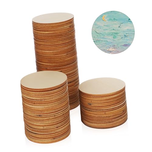 LOLIPPYY 100 Stk. Holzscheiben Dicke Unlackierte Holzplättchen Zum Basteln Deko Holzbrettchen Für DIY Handwerk Weihnachten Und Tischdekoration LOLIPPYY 100 Stk. Holzscheiben Dicke Unlackierte Holzplättchen Zum Basteln Deko Holzbrettchen Für DIY Handwerk Weihnachten Und Tischdekoration von LOLIPPYY
