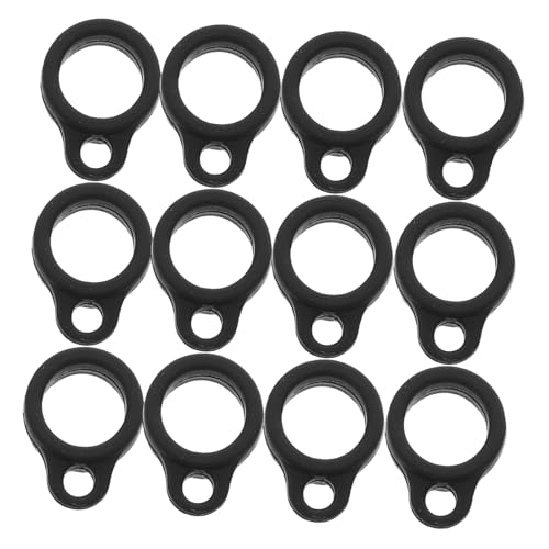 LOLIPPYY 100 Stück Anti Verlust Ringe Schlüsselband Anti Verlust Silikon Umhängeband Schmuck Biegeringe Stifthalter Karabiner Brillenringspanner Dicke Biegeringe von LOLIPPYY