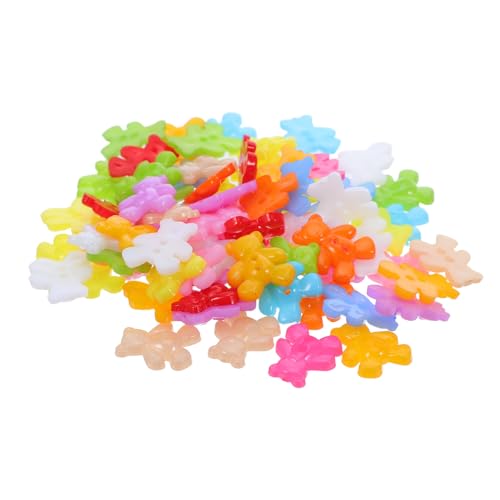 LOLIPPYY 100 Stück Bärenknöpfe Kunststoff Flachrückig Bärförmige Nähknöpfe Für Diy Basteln Scrapbooking Kleidung Dekoration Pädagogisch Langlebig LOLIPPYY 100 Stück Bärenknöpfe Kunststoff Flachrückig Bärförmige Nähknöpfe Für Diy Basteln Scrapbooking Kleidung Dekoration Pädagogisch Langlebig von LOLIPPYY