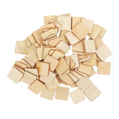 LOLIPPYY 100 Stück Blanko Holzquadrate Naturholz Bastelholzplatten zum Bemalen DIY Handwerk Holzstücke für Kreative Dekoration und Geschenkideen LOLIPPYY 100 Stück Blanko Holzquadrate Naturholz Bastelholzplatten zum Bemalen DIY Handwerk Holzstücke für Kreative Dekoration und Geschenkideen von LOLIPPYY