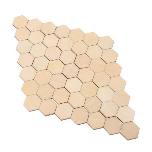 LOLIPPYY 100 Stück Buchenholz Sechseckige Holzformen Dekorationen für Diy Bastelprojekte und Weihnachtsdekorationen Bastelmaterialien für Ideen LOLIPPYY 100 Stück Buchenholz Sechseckige Holzformen Dekorationen für Diy Bastelprojekte und Weihnachtsdekorationen Bastelmaterialien für Ideen von LOLIPPYY