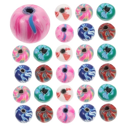LOLIPPYY 100 Stück Bunte Teiliges von Runden Spacer Perlen Weichem für DIY Schmuckherstellung Geeignet für Halsketten Armbänder und Ohrringe für Kreative Bastelprojekte von LOLIPPYY