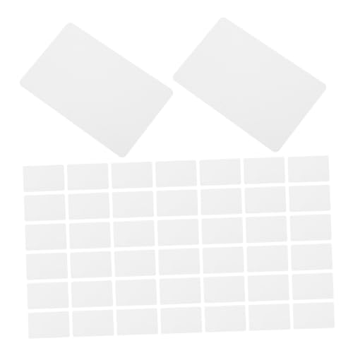 LOLIPPYY 100 Stück Doppelseitige Weiße Pvc karten Bedruckbar Beidseitig Beschichtete Blanko Karten für Visitenkarten und Ausweise Vielseitig Verwendbar für DIY und Geschäftszwecke von LOLIPPYY