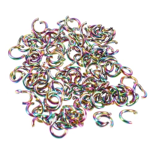 LOLIPPYY 100 Stück Edelstahl Bunte Offene Sprungringe Langlebige DIY Schmuckverbinder für Halsketten Armbänder Ohrringe Praktische Zubehörteile LOLIPPYY 100 Stück Edelstahl Bunte Offene Sprungringe Langlebige DIY Schmuckverbinder für Halsketten Armbänder Ohrringe Praktische Zubehörteile von LOLIPPYY